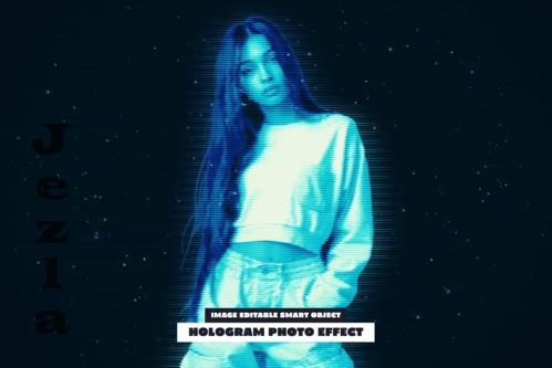 Hologram Photo Effect - 288544174