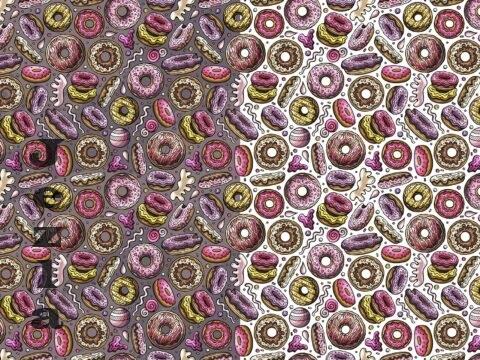 Donuts Cartoon Seamless Pattern - ZFN54HA