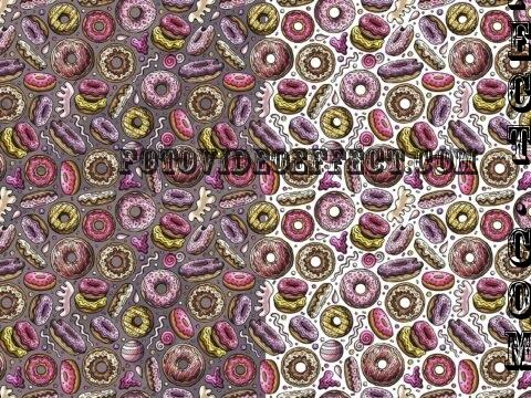 Donuts Cartoon Seamless Pattern - ZFN54HA