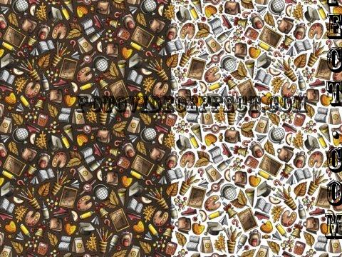 Back to School Cartoon Seamless Pattern - ARSB85K