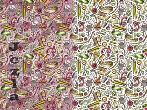 Handmade Cartoon Seamless Pattern - JC8UF85