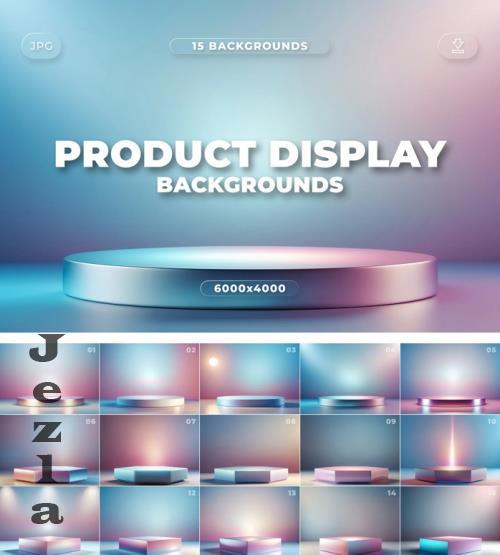 15 Iridescent Product Display Backgrounds - TC8DBML