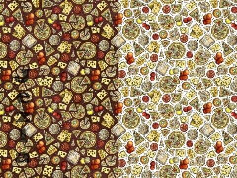 Italian Food Cartoon Seamless Pattern - J4Y8UAP