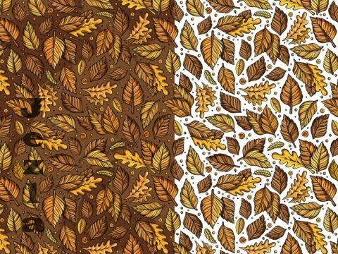 Autumn Cartoon Seamless Pattern - AJLPTBH