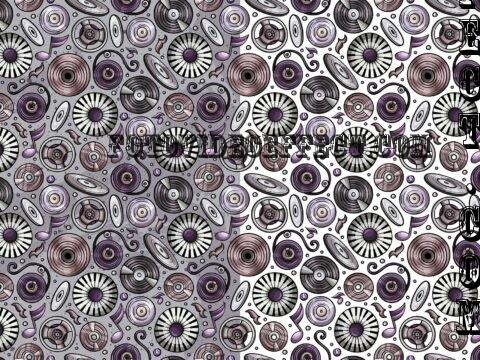 Disco Music Cartoon Seamless Pattern - NJJTUYX