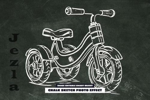 Chalk Sketch Photo Effect - 286838684