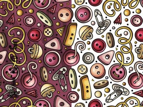 Handmade Cartoon Seamless Pattern - NM7CKK4