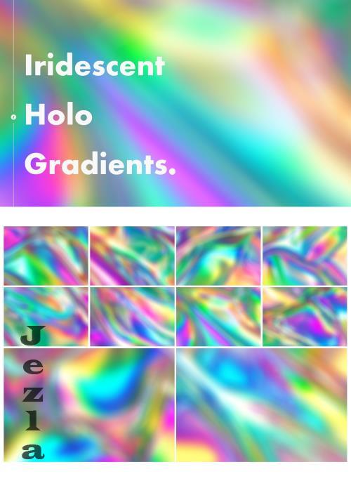 Iridescent Holo Gradient Backgrounds - RSJJGUW