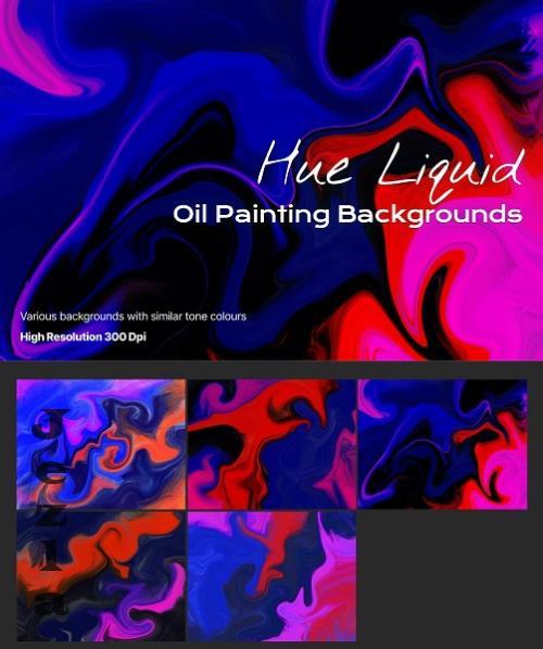 Hue Liquid Oil Painting Backgrounds - XMCLDS4