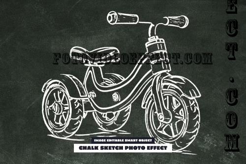 Chalk Sketch Photo Effect - 286838684