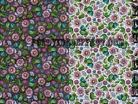 Flowers Cartoon Seamless Pattern - U2EXL4S