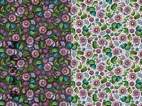 Flowers Cartoon Seamless Pattern - U2EXL4S