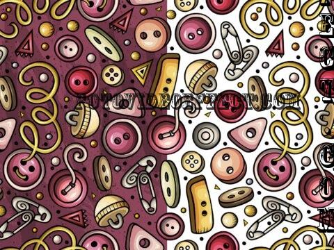 Handmade Cartoon Seamless Pattern - NM7CKK4