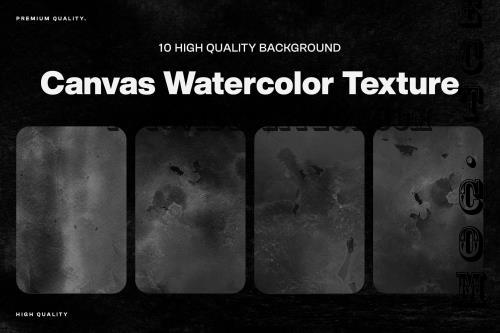 10 Canvas Watercolor Texture - TEV3TFH