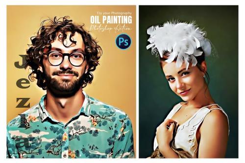 Oil Paint Photoshop Action - 288620997