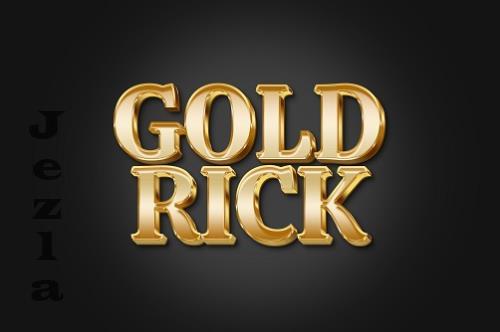 3D Gold Shiny Text Effect - EGLS - RBVXS8C