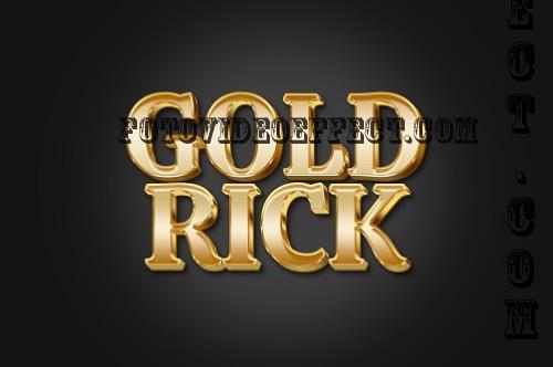 3D Gold Shiny Text Effect - EGLS - RBVXS8C