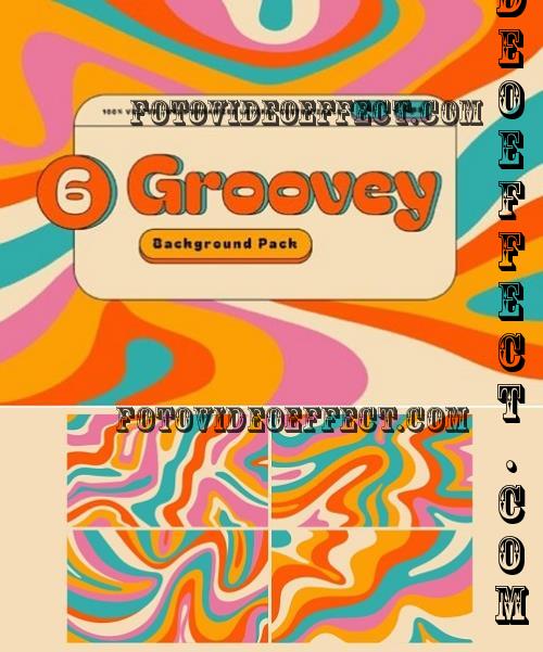 Cream Groovy Background Pack - J5Q2Z7E