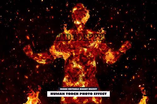 Human Torch Photo Effect -288825264