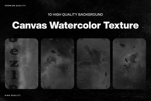 10 Canvas Watercolor Texture - TEV3TFH