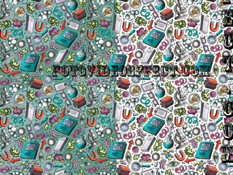 Science Cartoon Seamless Pattern Z38XBD3