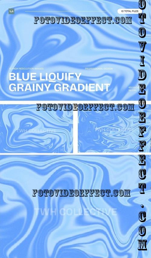 Blue Liquify Grainy Gradient Background | 002 - WTJ2842