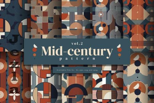 Mid-century pattern Vol.2 - 281163177 - 6GR6W4Q