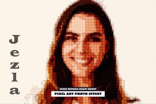 Pixel Art Photo Effect - 288825249