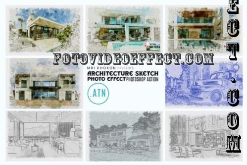 Architecture Sketch Photoshop Action - 284293551