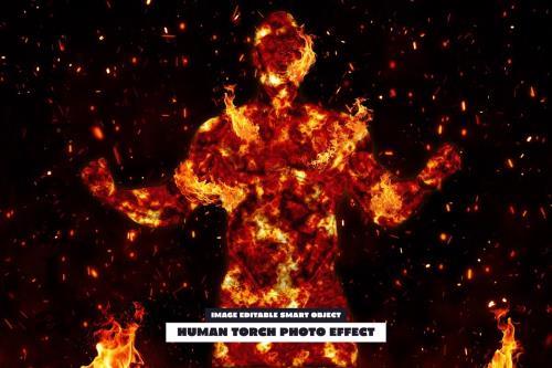 Human Torch Photo Effect -288825264