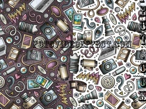 Photo Cartoon Seamless Pattern - F8UTZDP