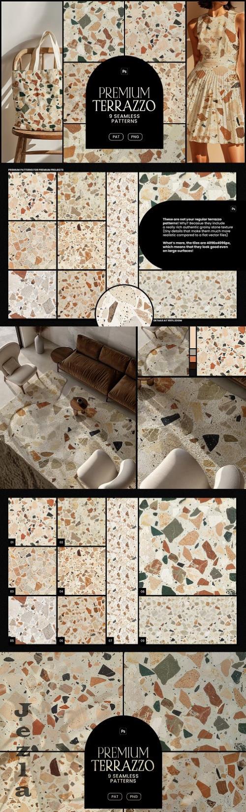 Terrazzo Elegant Seamless Patterns - 281479084 - B7Y2CC5