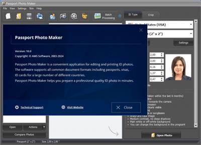 AMS Passport Photo Maker 10.0  Multilingual 5caf92b1f4fae7be89600ddebe2eea33