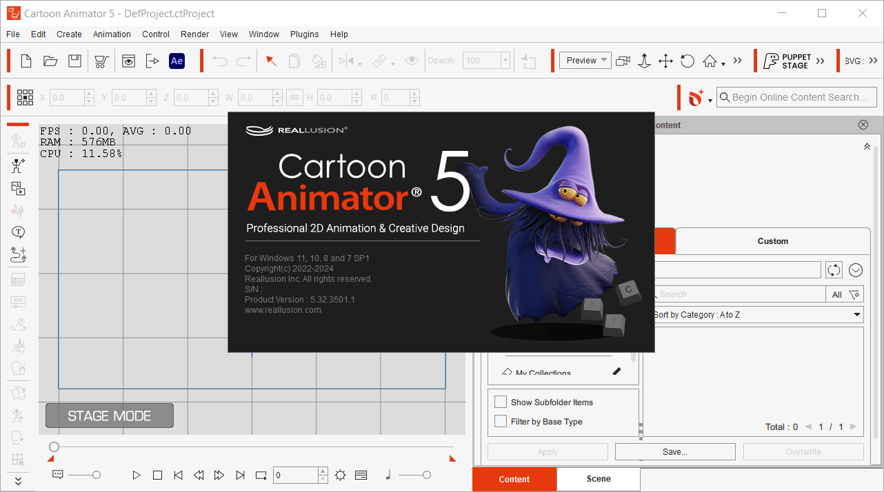 Reallusion Cartoon Animator 5.32.3501.1