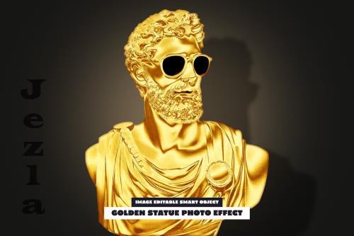 Golden Statue Photo Effect - 288825277 - DS2AW8F