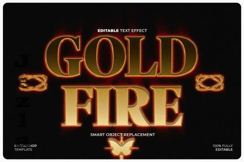 Gold Fire Text & Logo Effect - T3N36NM