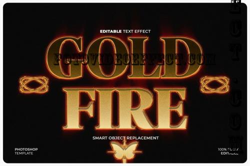 Gold Fire Text & Logo Effect - T3N36NM