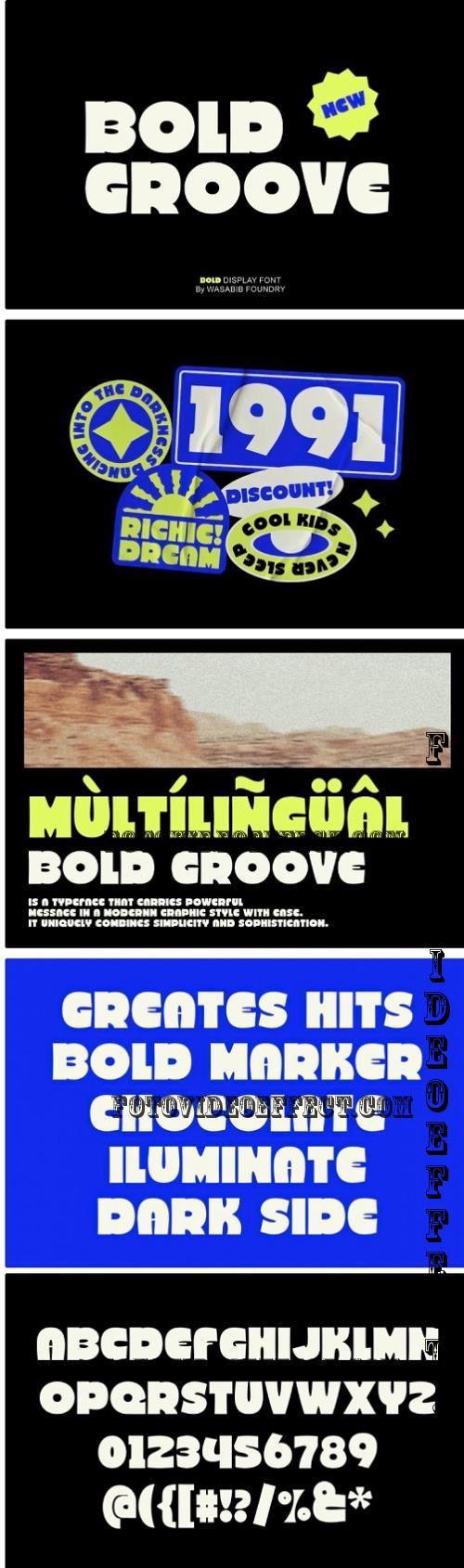 WTF Bold Groove - Display Font