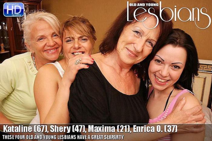 Kataline (67), Shery (47), Maxima (21), Enrica O. (37) (HD 720p) - Old-and-Young-Lesbians/Mature.nl - [2024]