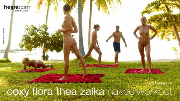 Coxy Flora Thea Zaika Naked Workout [FullHD 1080p] 2024