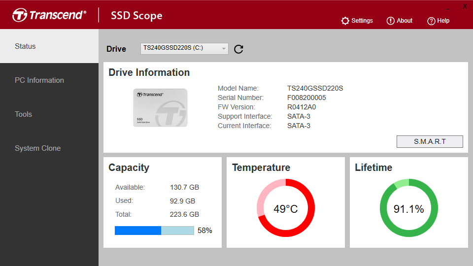 Transcend SSD Scope 4.24 Multilingual