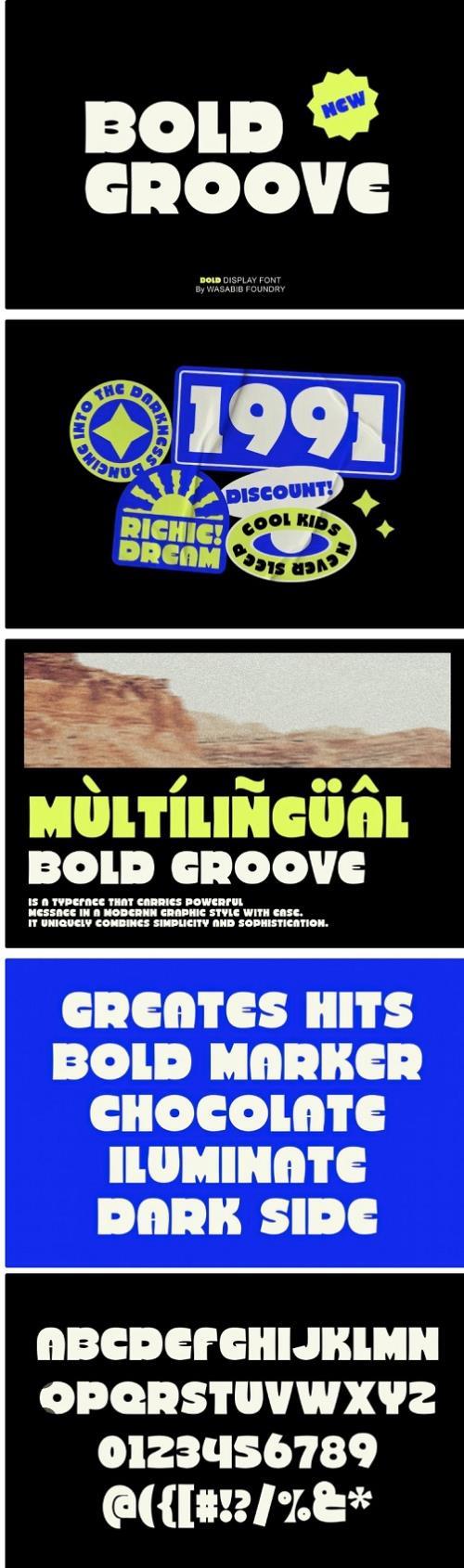 WTF Bold Groove - Display Font