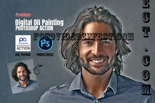 Digital Oil Painting Photoshop Actions