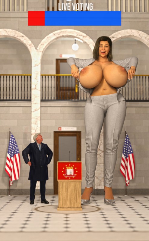 GiantPoser - Presidential Election 3D Porn Comic