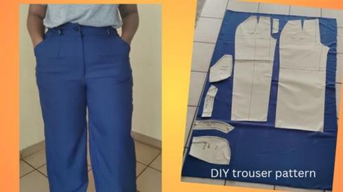 How to draft simple trouser  pattern Fa4587dacbc42a5007976bcb886a1fd1