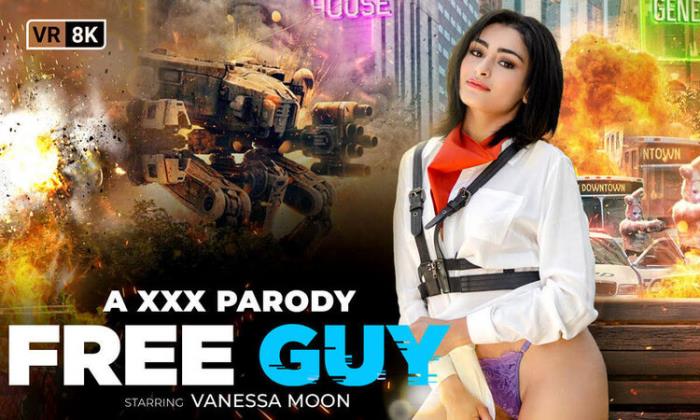 Vanessa Moon  Free Guy A XXX Parody (UltraHD/2K 1920p) - VRConk - [2024]