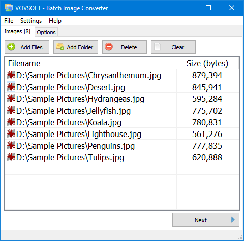 VovSoft Batch Image Converter 2.1