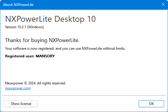 NXPowerLite Desktop 10.3.1