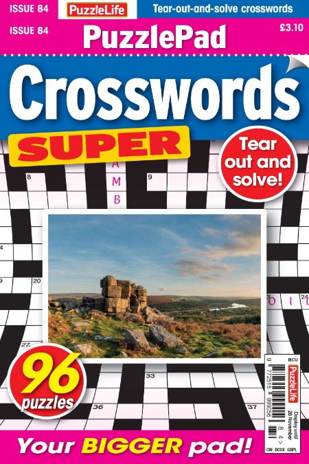 PuzzleLife PuzzlePad Crosswords Super - Issue 84 2024 670d98854f16a89f9769206e3a3cd2dd