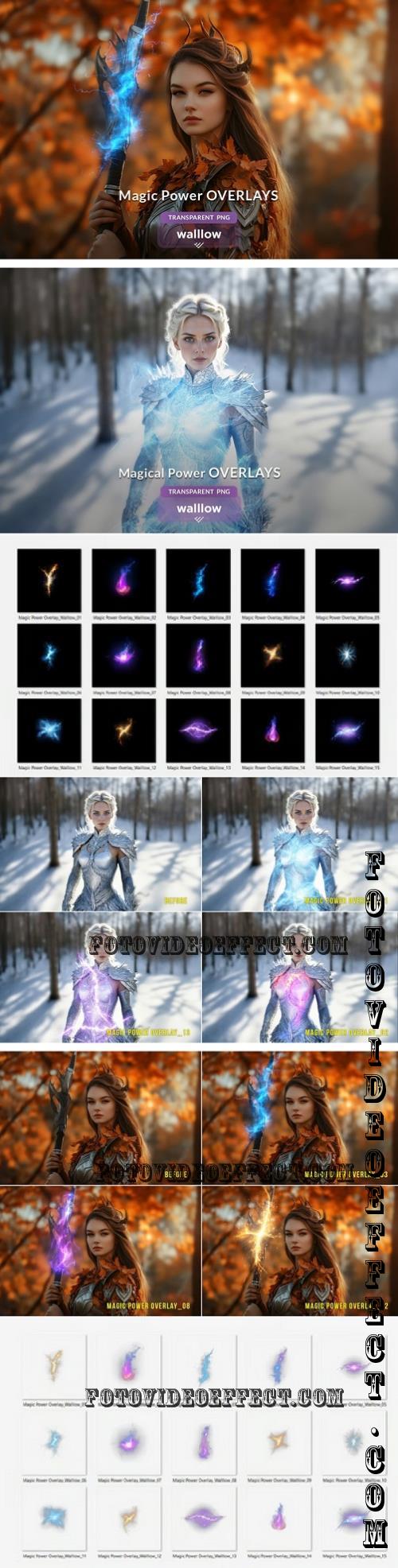 Magic Power Light PNG Photo Overlays - 288602071